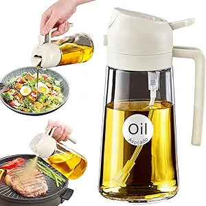 YARRAMATE 16oz/470ml Oil Sprayer for Cooking with Stickers, Food-grade Premium