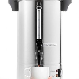 SYBO SR-CP-50B Commercial Grade Stainless Steel Percolate Coffee Maker Hot Water Urn for Catering