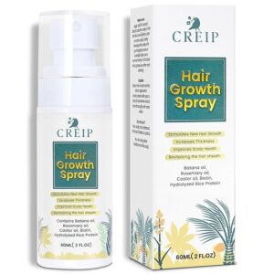 Natural Hair Growth Oil Spray: Batana Rosemary Serum Biotin Caffeine Scalp Care Treatment