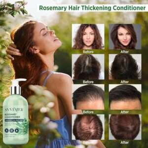 Rosemary Hair Growth Conditioner: Thickening Moisturizing Product with Biotin for Women Men
