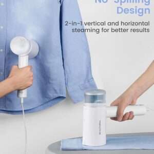 BEAUTURAL Steamer for Clothes, Foldable Handheld Clothing Wrinkles Remover for Garments