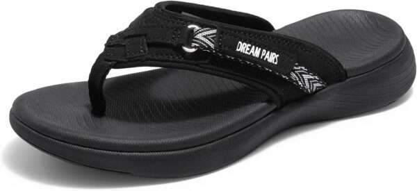 DREAM PAIRS Women's Arch Support Flip Flops Comfortable Thong Sandals