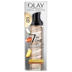Olay Total Effects Tone Correcting Face Moisturizer with Sunscreen SPF 15, Light to Medium