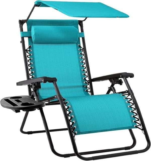 Best Choice Products Folding Zero Gravity Outdoor Recliner Patio Lounge Chair