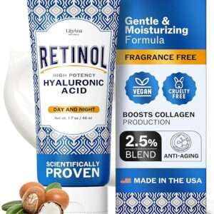 LilyAna Naturals Anti Aging Retinol Face Cream for Women – Wrinkle & Neck Cream for Firming